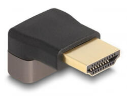 Delock HDMI adapter apa - anya 90 felfelé néző csatlakozódugóval 8K 60 Hz szürke fém (60083) (60083)