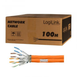 LogiLink Cat. 7, S/FTP duplex kábel 100 méter narancssárga (CPV0063)
