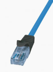 LogiLink Prémium patch kábel, Cat. 6A, U/UTP, 10G/PoE/HDBT, kék, 3 m (CPP003) - aqua