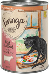 Feringa 6x400g Feringa Selected Recipes Darált hús, sárgarépa & borsó nedves macskatáp