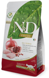 N&D Prime Cat 5kg Farmina N&D No Grain Sterilised csirke & gránátalma száraz macskatáp