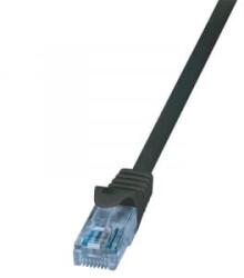 LogiLink Patch kábel Econline Cat. 6A U/UTP fekete 0, 5m (CP3023U)