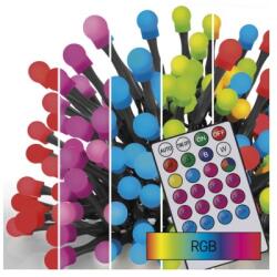 EMOS D5AA01 Karácsonyi LED Cseresznye Fényfüzér - Programozható, Időzítős, 10 m, Távirányítós, RGB