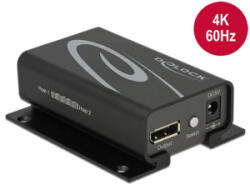Delock Displayport 1.2 kapcsoló 2 x Displayport-bemenet > 1 x Displayport-kimenet 4K (87697) - aqua