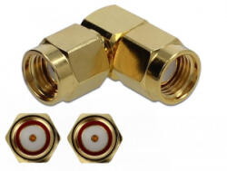 DeLock adapter RP-SMA-dugó apa RP-SMA-dugó 90 10 GHz (89949)