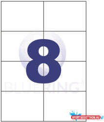 Bluering Etikett címke, 105x74mm, 8 címke/lap Bluering® (BRET115)