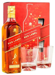 Johnnie Walker Red whiskey 0, 7l 40% + 2 pohár DD