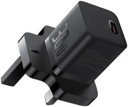 Baseus Incarcator de retea P10110906113-00 Incarcator UK USB Type-C GaN5 30W Black (P10110906113-00)