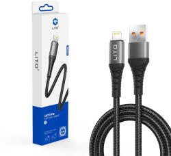 Lito USB la Lightning, 2.4A, 1m - (LD08) - Black (KF2331245)