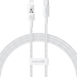 Baseus USB-C la Lightning, Fast Charging 20W, 2m - Baseus Gem (P10373001211-01) - Moon White (KF2332285) - vexio