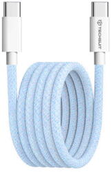 Techsuit Cablu de date Type-C pentru Apple, Android, PD60W, Super Fast Charging, 1m - Techsuit (PCB114D) - Blue (KF2342056) - vexio