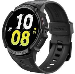 Spigen Rugged Armor Pro Samsung Galaxy Watch 6 Szilikon Szíj+Keret - 40 mm, Fekete (ACS06501)