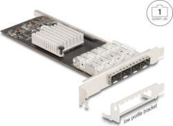 Delock 88342 PCI-E 4 portos Gigabites SFP Portbővítő kártya (88342)