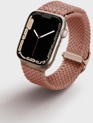 Uniq Aspen Apple Watch S3/4/5/6/7 Fonott Szíj - 42/44/45 mm, Rózsaszín (UNIQ580GRAPNK)