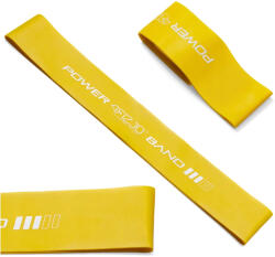 4FIZJO MINI POWER BAND Fitnesz gumiszalag, 30x5cm, 5-10kg, latex - Sárga (P-5907222931608)