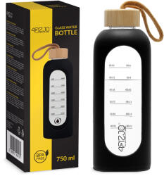 4FIZJO üveg vizes Palack 0, 75l - Fekete, Barna (P-5905973404174)