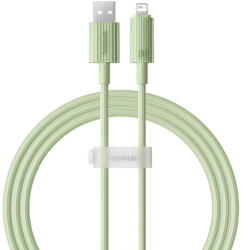 Baseus Cablu USB la Lightning, 480Mbps, 2.4A, 2m - Habitat Series (P10360200631-01) - Natural Green (KF2316063) - pcone