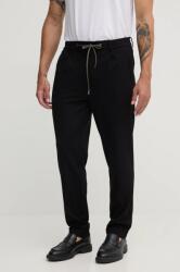 Liu Jo pantaloni barbati, culoarea negru, cu fason chinos, QF4049 J4776 9BYH-SPM040_99X