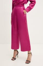 Liu Jo pantaloni femei, culoarea roz, lat, high waist, WF4137 T2822 9BYH-SPD077_43X