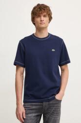 Lacoste tricou din bumbac barbati, culoarea albastru marin, neted, TH2829 9BYH-TSM0YL_59X (TH2829)