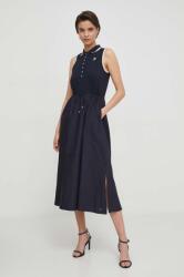 Tommy Hilfiger rochie culoarea bleumarin, midi, evazați WW0WW41272 PPYH-SUD0NO_59X