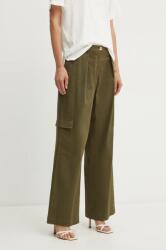 Liu Jo pantaloni femei, culoarea verde, fason cargo, high waist, TF4254 T2603 9BYH-SPD06P_87X (TF4254.T2603)