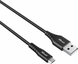 Trust 23567 Ndura USB-A apa - MicroUSB apa 2.0 Adat és töltőkábel - 1m - Fekete (23567)