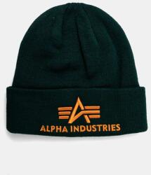 Alpha Industries caciula culoarea verde, din tesatura neteda 9BYX-CAU0J6_77X