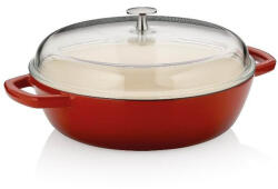 Kela Farm tigaie Calido fontă roșie rotundă 16.0cm 28.0cm 3.8l