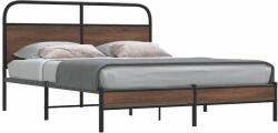 vidaXL ágykeret matrac nélkül 150x200 cm barna tölgyfa műfa (4100466)
