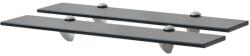 vidaXL 2 db lebegő üvegpolc 60 x 10 cm 8 mm (3051505)
