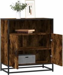 vidaXL komód füstölt tölgy 68x35x76 cm Gépelt fa (849001) - pepita
