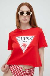 Guess tricou din bumbac Culoarea rosu PPYX-TSD08D_33X