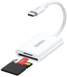 UGREEN 2-in-1 USB-C Card Reader CM265 (white) (35506)