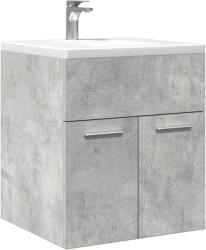 vidaXL betonszürke szerelt fa fürdőszobai mosdószekrény 41x38, 5x46 cm (856204) - vidaxl