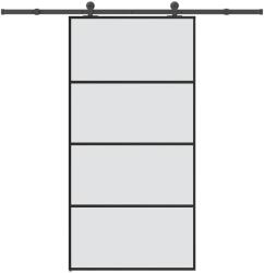vidaXL ESG üveg-alumínium tolóajtó fémszerelvény-szettel 102, 5x205 cm (3332880)