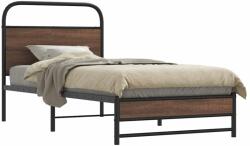 vidaXL ágykeret matrac nélkül 107x203 cm barna tölgyfa műfa (4100478)