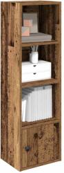 vidaXL antik fa színű szerelt fa könyvespolc 31x24x102 cm (860344)