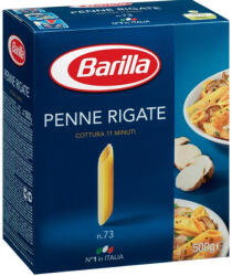 Barilla Tészta Penne Rigate N. 73 500g - bioszallito
