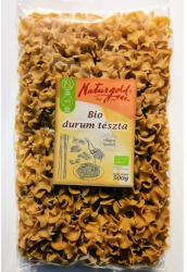 NaturGold bio durum tészta fodros nagykocka 500 g - bioszallito