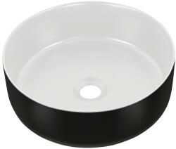 Comad Simple mosdótál 36x36 cm kerek mosdótálak fehér-fekete UM-6259 SIMPLE 8