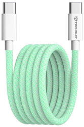 Techsuit Cablu de date Type-C pentru Apple, Android, PD60W, Super Fast Charging, 1m - Techsuit (PCB114D) - Green (KF2342058) - pcone