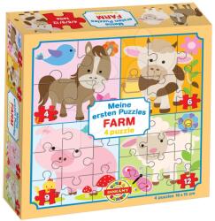 Dohány Bébi puzzle Az én első puzzlem Farm Dohány 4-6-9-12 darabos 24 hó-tól (DH500090)