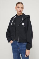 Converse felső fekete, női, nyomott mintás, kapucnis - fekete M