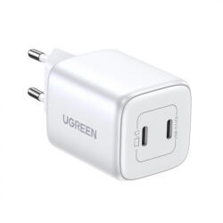 UGREEN Nexode GaN Hálózati Töltő 45W - 2x USB-C - Fehér (15327)