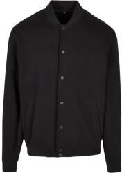 Build Your Brand Férfi Heavy Tonal College pulóver - Fekete | XL (BY242-1000343486)