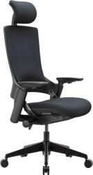  Irodai forgószék, feszített szövet háttámla, fekete szövet ülőlap, fekete műanyag váz és lábkereszt, Wellington (WELLINGTON SZÖVFEK VÁZFEK) - kellekanyagonline