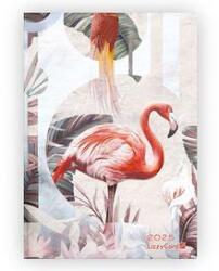 Lizzy Card Határidőnapló LIZZY CARD Abstract Flamingo B/6 heti keménytáblás 2025 (21302)