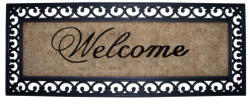 Clayre & Eef Lábtörlő Welcome 45x120cm, kókusz, gumis szélű Welcome