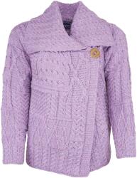 Vlnka Női Merino gombos gyapjúpulóver, lila ruházat méretei L